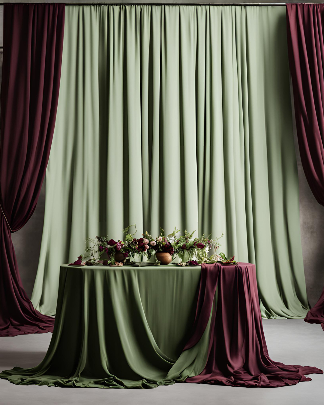 Green Table Decor